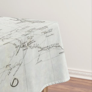 Karte von Texas und Teil New Mexiko Tischdecke