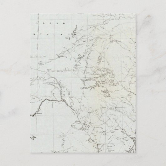 Karte von Texas und Teil von New Mexico (Vorderseite)