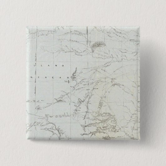 Karte von Texas und Teil von New Mexico Button (Vorderseite)
