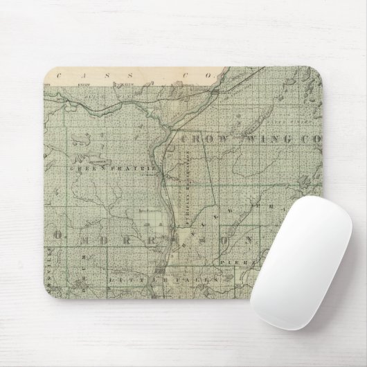 Karte von Todd, Morrison, Minnesota Mousepad (Mit Mouse)