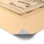 Karte von Tokio, Japan (1676) Poster (Ecke)