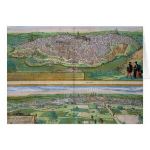 Karte von Toledo und von Valladolid, von