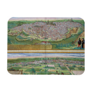 Karte von Toledo und von Valladolid, von Magnet