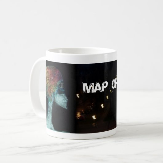 "Karte von Träumen " Kaffeetasse (Vorderseite Links)