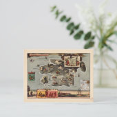 Karte von Treasure Island von Robert Louis Stevens (Stehend Vorderseite)