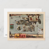 Karte von Treasure Island von Robert Louis Stevens (Vorne/Hinten)