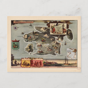 Karte von Treasure Island von Robert Louis Stevens