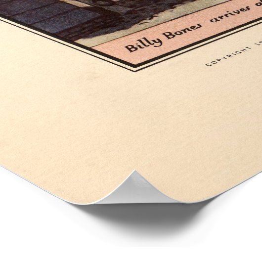 Karte von Treasure Island von Robert Louis Stevens Poster (Ecke)