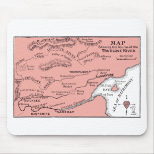 Karte von Truelove Fluss Mousepad