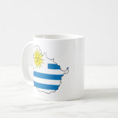 Karte von Uruguay Kaffeetasse (Vorderseite Links)