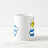 Karte von Uruguay Kaffeetasse (Mittel)