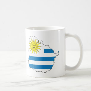 Karte von Uruguay Kaffeetasse