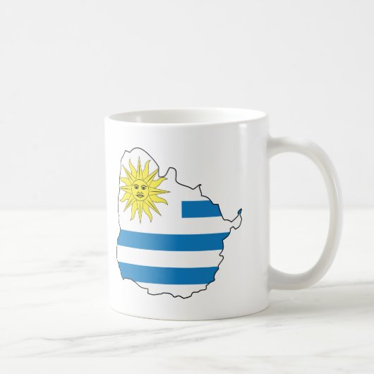 Karte von Uruguay Kaffeetasse (Rechts)