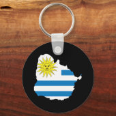 Karte von Uruguay Schlüsselanhänger (Vorderseite)