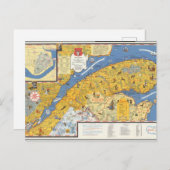 Karte von Vacanes, Quebec, Gaspesie (Kanada) (Vorne/Hinten)