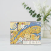 Karte von Vacanes, Quebec, Gaspesie (Kanada) (Stehend Vorderseite)