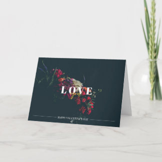 Karte von Valentinstag Romantik Floral