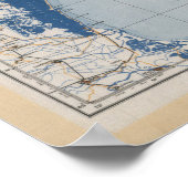 Karte von Venedig, Italien Poster (Ecke)