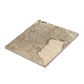 Karte von Venedig-Region, Italien Fliese (Seite)