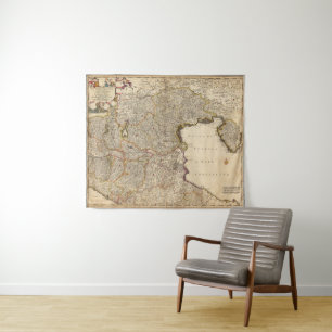 Karte von Venedig-Region, Italien Wandteppich