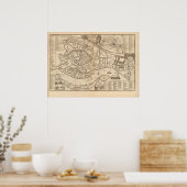 Karte von Venedig von Nicolas de Fer 1725 Poster (Küche)