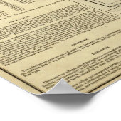 Karte von Vermont Poster (Ecke)