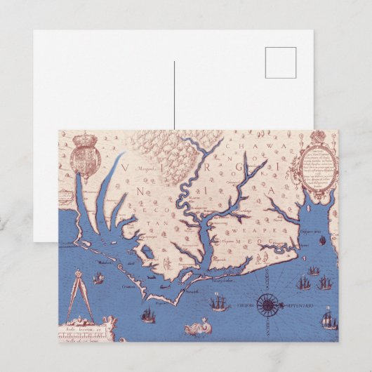 Karte von Virginia (Vorne/Hinten)