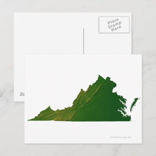 Karte von Virginia (Vorne/Hinten)