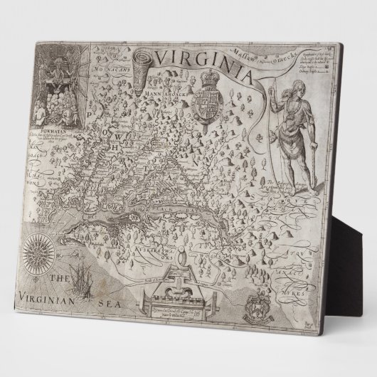 Karte von Virginia, entdeckt und beschrieben von C Fotoplatte (Seite)