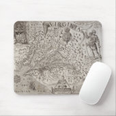 Karte von Virginia, entdeckt und durch Capta Mousepad (Mit Mouse)
