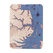 Karte von Virginia Magnet (Vertikal)