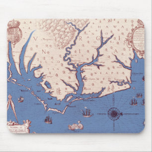 Karte von Virginia Mousepad