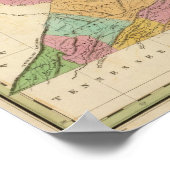Karte von Virginia und Maryland Poster (Ecke)