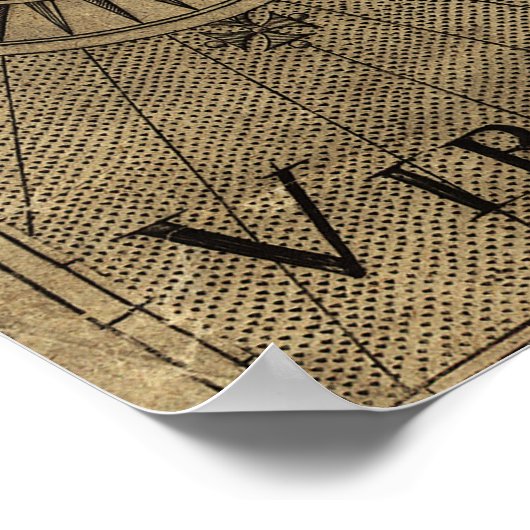 Karte von Virginia von John Smith (1624) Poster (Ecke)