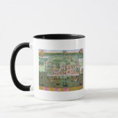 Karte von Visby, von "Civitates Orbis Terrarum" Tasse (Links)