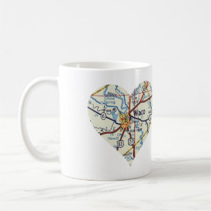 Karte von Waco 50er Kaffeetasse
