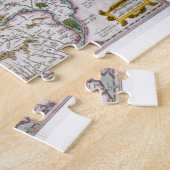 Karte von Wales, erschienenes c.1630 Puzzle (Seite)