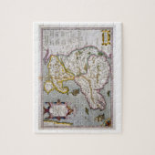 Karte von Wales, erschienenes c.1630 Puzzle (Vertikal)