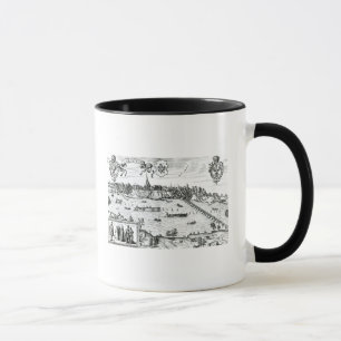 Karte von Warschau, von "Civitates Orbis Terrarum" Tasse