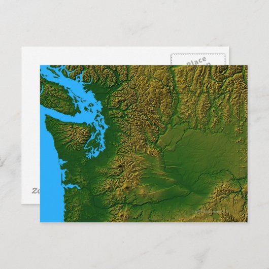 Karte von Washington (Vorne/Hinten)