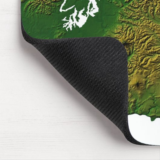 Karte von Washington 3 Mousepad (Ecke)