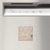 Karte von Wayne Landkreis 2 Magnet (In Situ (Geschirrspüler))