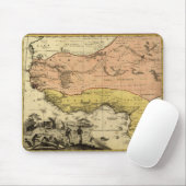 Karte von Westafrika 1743 Mousepad (Mit Mouse)