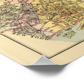 Karte von Westchester Co Poster (Ecke)