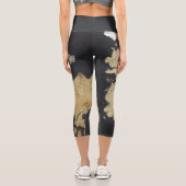 Karte von Westeros Capri Leggings (Rückseite)