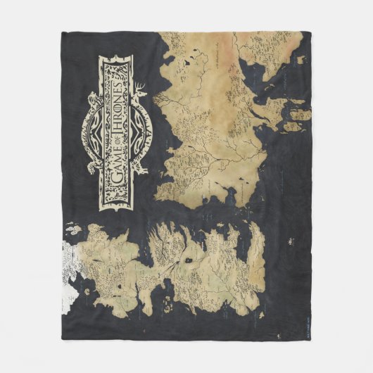 Karte von Westeros Fleecedecke (Vorderseite)