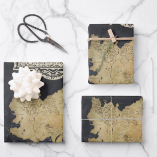 Karte von Westeros Geschenkpapier Set