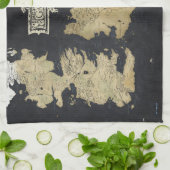 Karte von Westeros Geschirrtuch (Gefaltet)