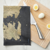 Karte von Westeros Geschirrtuch (Viertel Falte)