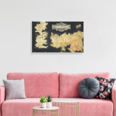 Karte von Westeros Leinwanddruck (Insitu (Wohnzimmer))